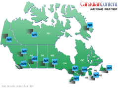 Canadian Weather Map