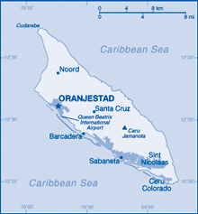Map of Aruba