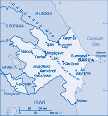 Map of Azerbaijan