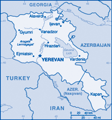 Map of Armenia