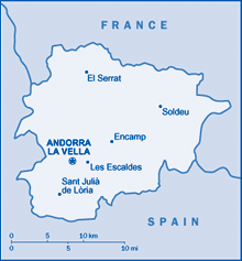 Map of Andorra