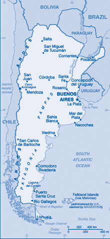 Map of Argentina