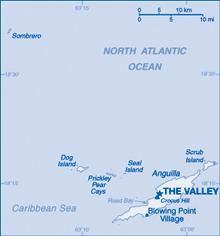 Map of Anguilla Map of Anguilla
