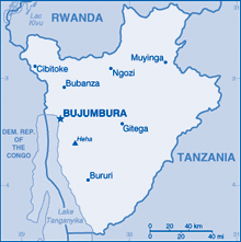 Map of Burundi