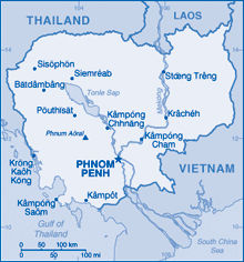 Map of Cambodia