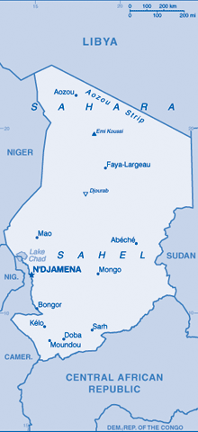 Map of Chad