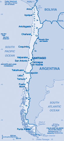 Map of Chile