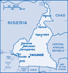 Map of Cameroon