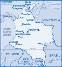 Map of Colombia