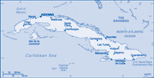 Map of Cuba