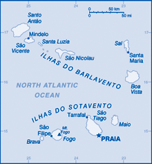 Map of Cape Verde