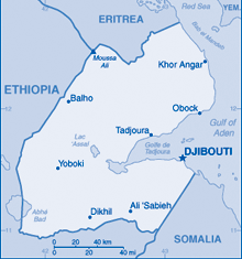 Map of Djibouti