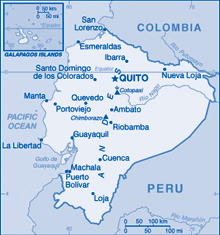Map of Ecuador