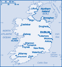 Map of Ireland