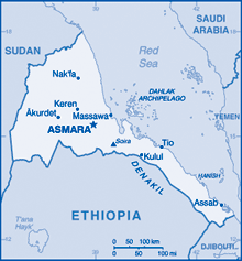 Map of Eritrea