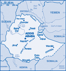 Map of Ethiopia
