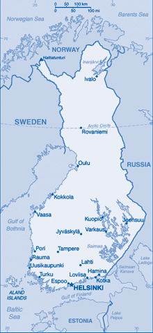 Map of Finland Map of Finland