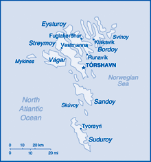 Map of Faroe Islands