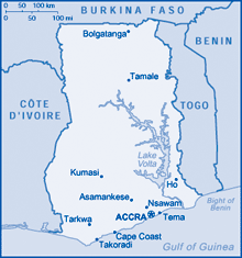 Map of Ghana