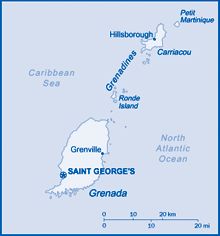 Map of Grenada