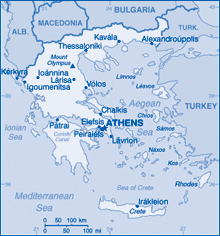 Map of Greece