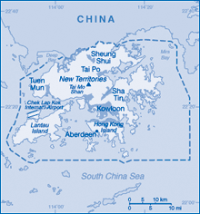 Map of Hong Kong