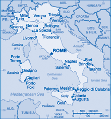Map of Italy