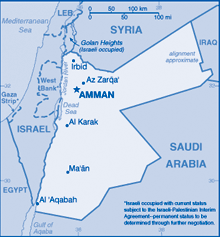 Map of Jordan