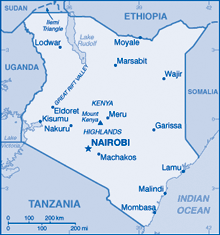 Map of Kenya