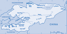Map of Kyrgyzstan Map of Kyrgyzstan