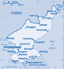 Map of North Korea