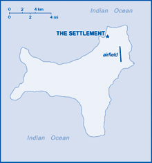 Map of Christmas Island