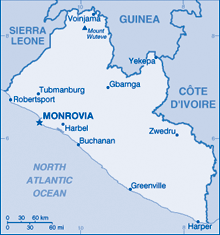 Map of Liberia
