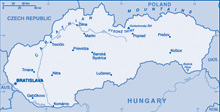 Map of Slovakia