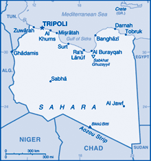Map of Libya