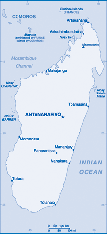 Map of Madagascar