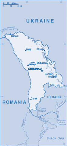 Map of Moldova