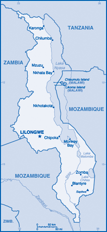 Map of Malawi