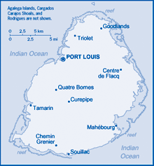 Map of Mauritius