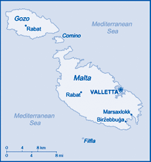 Map of Malta