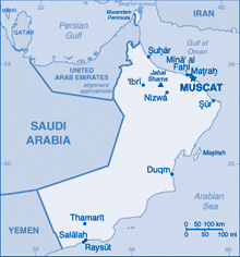 Map of Oman