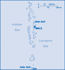 Map of Maldives