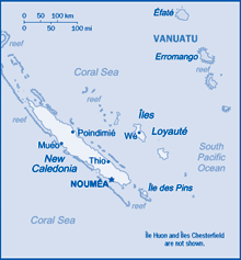 Map of New Caledonia