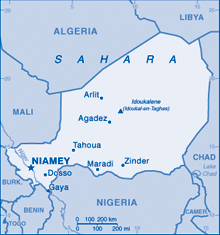 Map of Niger
