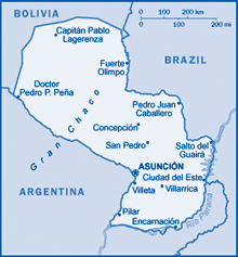 Map of Paraguay