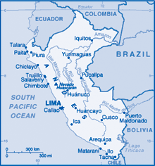 Map of Peru