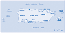 Map of Puerto Rico