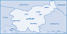 Map of Slovenia
