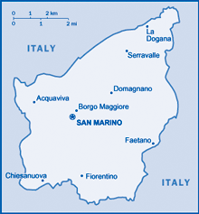 Map of San Marino