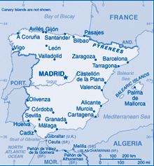 Map of Spain